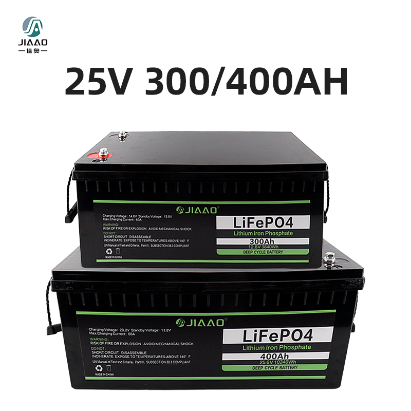25V 300/400Ah 충전 가능 LiFePO4 리튬 이온 배터리 블루투스 BMS