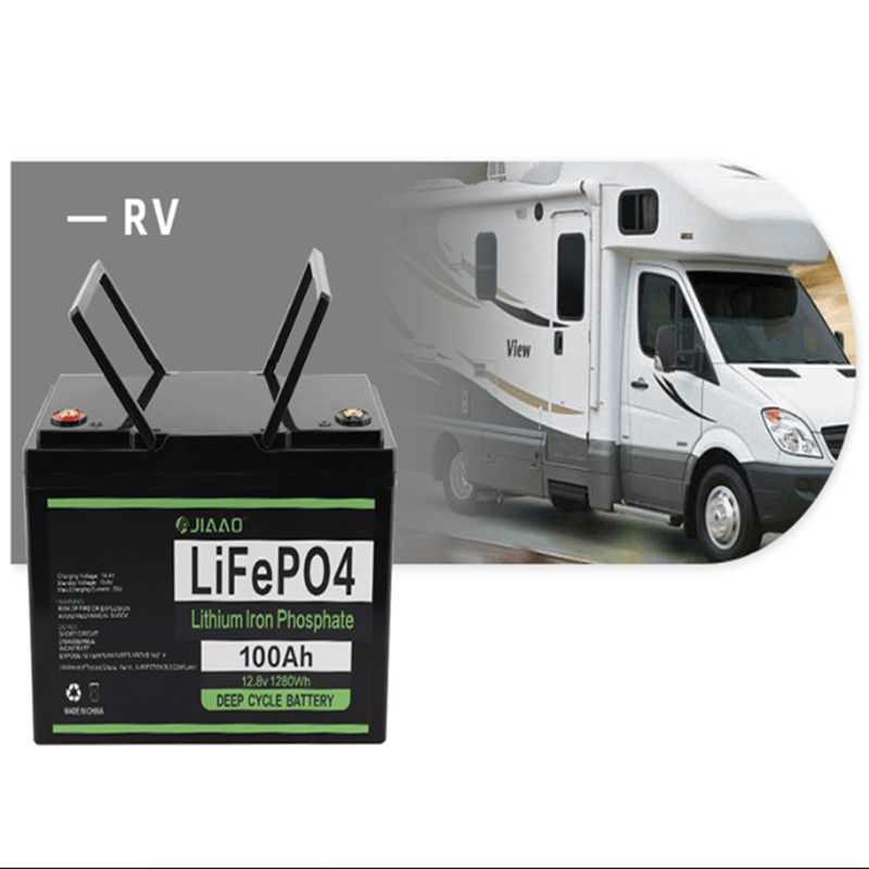 LiFePO4 배터리: 12V 100Ah 리튬 철 배터리 세트, 가벼운 무게, 12V 100ah LiFePO4 배터리, 긴 순환 수명, rv 캠핑카에 적용